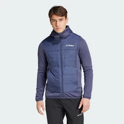 adidas TERREX MULTI HYBRID INSULATED KAPUZENJACKE Dunkelblau/Hellblau