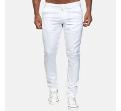 Elara Chinohose Slim Fit Weiß/Creme