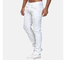 Elara Chinohose Slim Fit Weiß/Creme