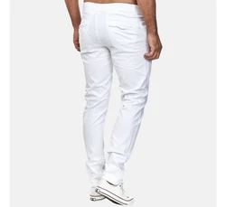 Elara Chinohose Slim Fit Weiß/Creme