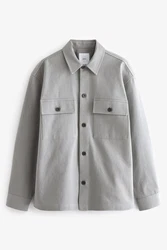 Next Outdoorhemd Hemdjacke mit zwei Taschen Grau/Hellgrau/Beige