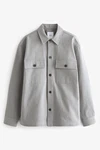 Next Outdoorhemd Hemdjacke mit zwei Taschen Grau/Hellgrau/Beige