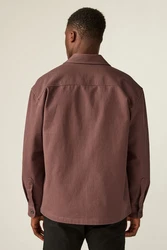 Next Outdoorhemd Hemdjacke mit zwei Taschen Braun/Rot/Beige