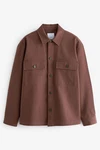 Next Outdoorhemd Hemdjacke mit zwei Taschen Braun/Rot/Beige