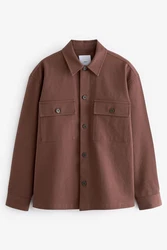 Next Outdoorhemd Hemdjacke mit zwei Taschen Braun/Rot/Beige