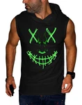 RMK Herren Tanktop Muskelshirt Gym Smiley Neonfarben/Grün/Schwarz