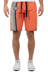 Geo Norway Herren Badehose baqweenishi Men Fluo Coral
