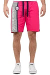 Geo Norway Herren Badehose baqweenishi Men Fluo Pink