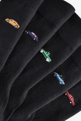 Next Socken mit Stickerei Schwarz/Dunkelgrau/Dunkelblau