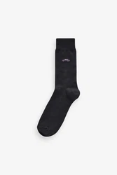 Next Socken mit Stickerei Schwarz/Dunkelgrau/Dunkelblau