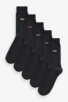 Next Socken mit Stickerei Schwarz/Dunkelgrau/Dunkelblau