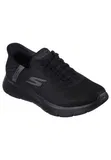 Schwarze Turnschuhe ohne Schnürsenkel aus Mesh image