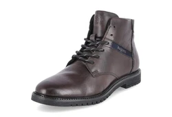 bugatti Stiefelette Schnürstiefelette Dunkelbraun/Braun/Blau