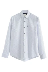 Next Langarmhemd Pflegeleichtes Button-Down-Oxford-Hemd Hellblau/Grau/Dunkelblau/Blau