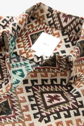 Next Gemusterte Gobelin-Hemdjacke Rot/Beige/Braun/Creme/Gelb/Mischfarben