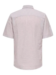 Kurzarmhemd Hemd Kurzarm Slim Fit Hemdkragen 7659 in Lila