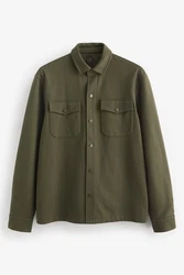 Next Hemdjacke aus Jersey Dunkelgrün/Khaki/Grün