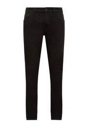 Slim-fit-Jeans Jeans Straight Denim 5-Pocket-Style Stretch 7399 in Schwarz