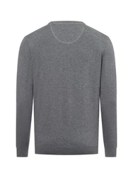 FYNCH-HATTON Pullover Rundhals Casual Fit Grau/Dunkelgrau/Dunkelblau