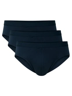 CALIDA Slip Herren 3er Pack Natural Benefit Dunkelblau