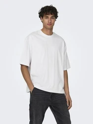 ONLY & SONS T-Shirt Millenium Weiß/Grau/Creme