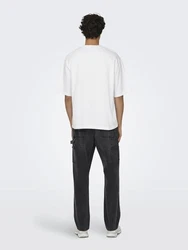 ONLY & SONS T-Shirt Millenium Weiß/Grau/Creme