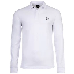 Poloshirt Herren Langarm-Poloshirt - Knopfleiste, Pique