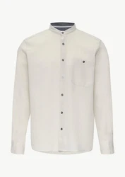 s.Oliver Langarmhemd Regular Fit mit Stehkragen Creme/Weiß/Beige/Khaki
