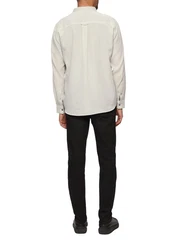 s.Oliver Langarmhemd Regular Fit mit Stehkragen Creme/Weiß/Beige/Khaki