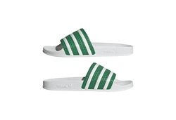 adidas Originals ADILETTE Badesandale Dunkelgrün/Grün/Weiß