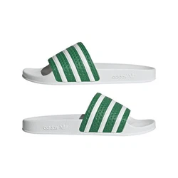 adidas Originals ADILETTE Badesandale Dunkelgrün/Grün/Weiß