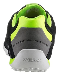 Geox Sneaker U4507A 022EK Schnürschuh Schwarz/Grün/Neonfarben