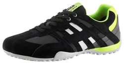 Geox Sneaker U4507A 022EK Schnürschuh Schwarz/Grün/Neonfarben