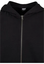 Urban Classics 90's Zip Hoody Schwarz/Dunkelgrau