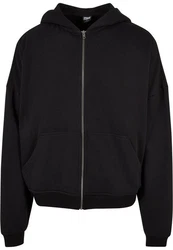 Urban Classics 90's Zip Hoody Schwarz/Dunkelgrau