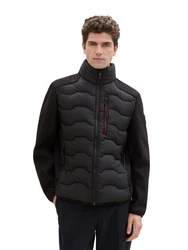TOM TAILOR Hybridjacke Winterjacke Dunkelrot/Rot/Bordeaux/Schwarz/Lila