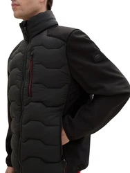 TOM TAILOR Hybridjacke Winterjacke Dunkelrot/Rot/Bordeaux/Schwarz/Lila