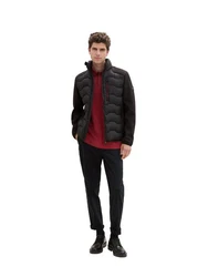 TOM TAILOR Hybridjacke Winterjacke Dunkelrot/Rot/Bordeaux/Schwarz/Lila