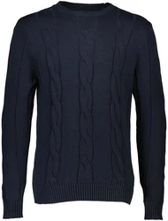 LINDBERGH Rundhalspullover Dunkelblau/Blau