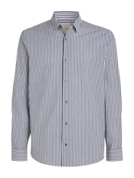 Langarmhemd POPLIN STRETCH STRIPE SHIRT mit Streifenmuster und Logostickerei