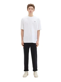 TOM TAILOR Denim Chinohose Four-Pocket Style Weiß