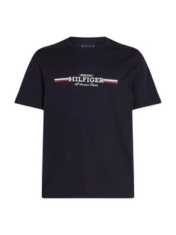 Tommy Hilfiger Rundhalsshirt HILFIGER CHEST STRIPE TEE Tommy Hilfiger Rundhalsshirt HILFIGER CHEST STRIPE TEE