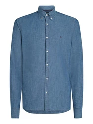 Tommy Hilfiger Langarmhemd CHAMBRAY SOLID RF SHIRT Hemd lila