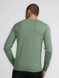 Petrol Industries Pullover 'Atka' Men Knitwear V-Ausschnitt Basic Grün/Türkis/Dunkelgrün