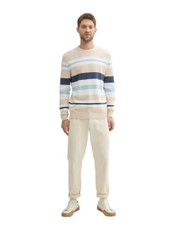 TOM TAILOR Strickpullover Beige/Weiß/Creme/Khaki TOM TAILOR Strickpullover Beige/Weiß/Creme/Khaki