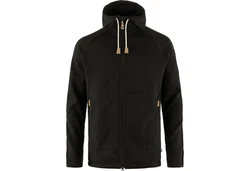 Fjällräven vik Fleece Hoodie Herren Schwarz/Dunkelgrün/Khaki/Braun