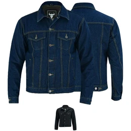 Motorradjacke BLD324j Denim Jeansjacke Motorradjacke Trucker Jacke Denimjacke mit Protektoren