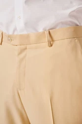 Next Motion Flex Stretch Anzug Slim Fit Hose Gelb/Khaki/Gold