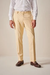 Next Motion Flex Stretch Anzug Slim Fit Hose Gelb/Khaki/Gold