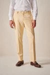 Next Motion Flex Stretch Anzug Slim Fit Hose Gelb/Khaki/Gold